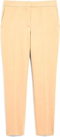 Max Mara Kameel Aansluitende Broek met Franse Zakken - Dames - Broeken - Geel - M - Broeken