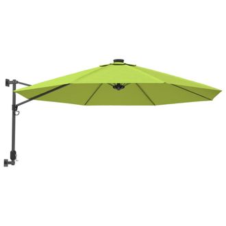 vidaXL Sombrilla De Pared Verde Manzana 290 Cm Vidaxl