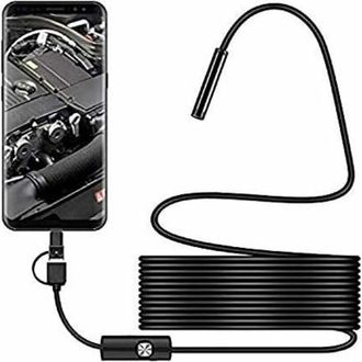 OEM C&aacute;mara De Inspecci&oacute;n Usb Tipo Serpiente, Endoscopio Usb-c Impermeable Ip67 De 2.0 Mp, C&aacute;mara Tipo C Con 8 Luces Led Ajustables Para Android Y Pc
