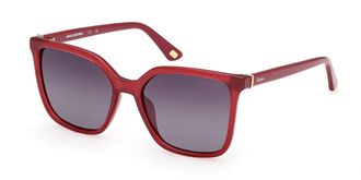 Skechers SE00168 Polarized 75D Womens Sunglasses Red Size 53