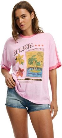 Cotton On Womens Vacay Graphic Tee in St Lucia Lavendula at Nordstrom, Size X-Small