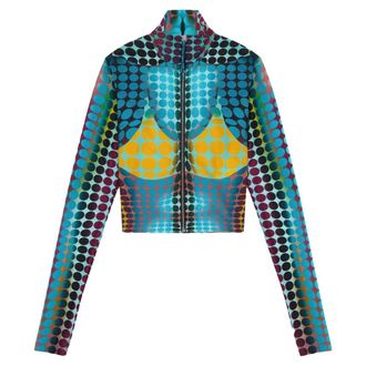 Jean Paul Gaultier Donna, Top, Multicolore, S, new