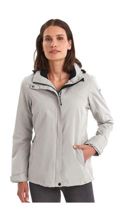 Killtec Outdoorjacke KILLTEC Inkele, Damen, Gr. 36, beige (hellbeige), Obermaterial: 100% Polyester;Obermaterial 2: 100% Polyester;Futter: 100% Polyester, Jac
