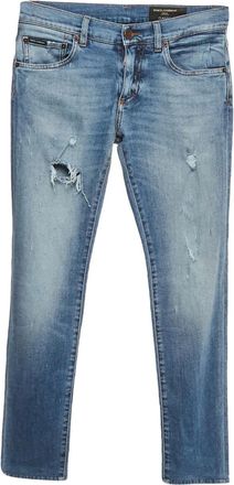 Dolce & Gabbana Jeans con effetto vissuto - Blu