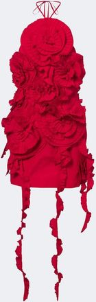 Blumarine Floral-appliqu&eacute; minidress