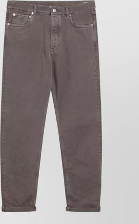 Brunello Cucinelli vintage effect jeans turn up hem