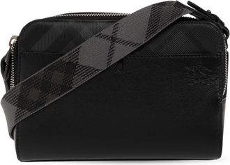 Burberry Leren Crossbody Tas - Heren - Schoudertassen - Zwart - ONE Size - Leer - Tassen