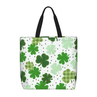 Generic Women Handbag St Patricks Day Ladies Shopping Shoulder Bag Girls Print Shopping Bags, For Christmas, Birthday, Graduation, Swim, School
