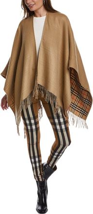 Burberry Check Reversible Wool Cape