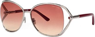 Tom Ford Sunglasses Butterfly Full Rim, Shiny Rose Gold Frame And Gradient Smoke Lens Ft109128B