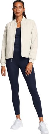 Under Armour Effen bomberjack voor dames (Wit)