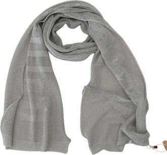 John Galliano Logo Knitted Neck Wrap Shawl Foulard Womens Scarf