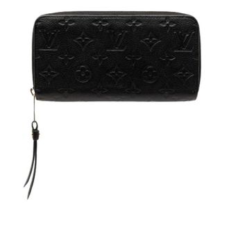 Louis Vuitton Pre-owned Clutches, female, Black, Size: ONE SIZE Pre-owned Monogram Empreinte Long Wallet