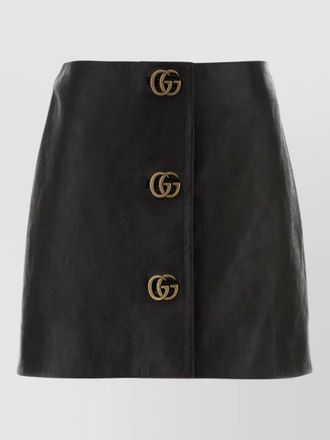 Gucci leather mini skirt