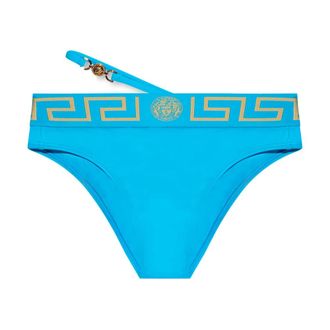 Versace Bottoms, female, Blue, Size: M Bikini Bottom
