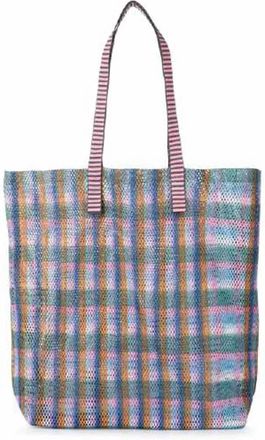 Epice Womens Grande 90S Dream Tote Bag In Pink Plaid