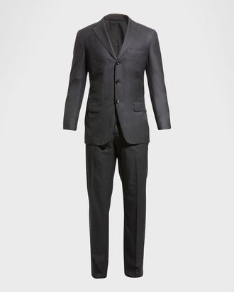Kiton Men & apos;s Two-Piece Solid Wool Suit