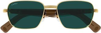 Cartier rectangle-frame sunglasses - Gold