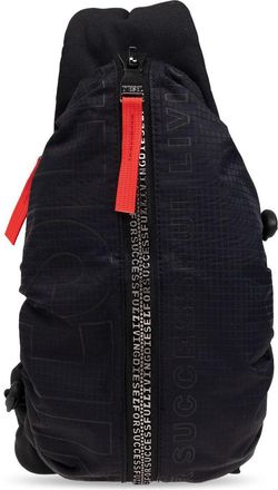 Diesel Zip-D ripstop shoulder bag - unisex - Polyester/Polyamide - One Size - Black