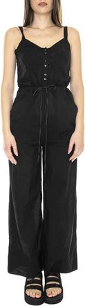 Alessia Santi Girocollo Jumpsuit - Dames - Jumpsuits - Zwart - S - Katoen - Jumpsuits & Playsuits