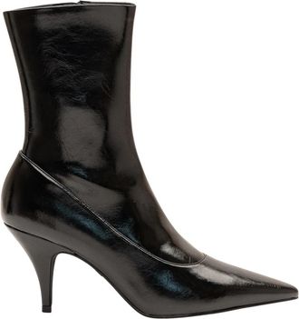 Jeffrey Campbell Looker Stivale Crin - Dames - Laarzen met Hak - Zwart - 36 EU - Leer - Schoenen