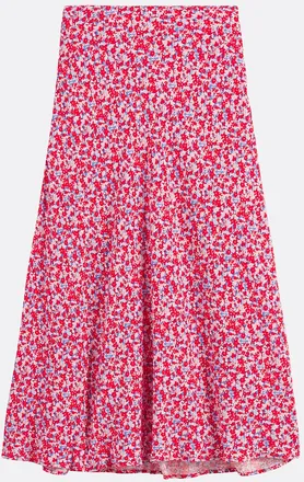 La Redoute Collections Wijde rok, bloemenprint, lang