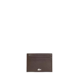 Lacoste Tarjetero de piel FG - Accessories - Mujer - Marr&oacute;n - ONE SIZE