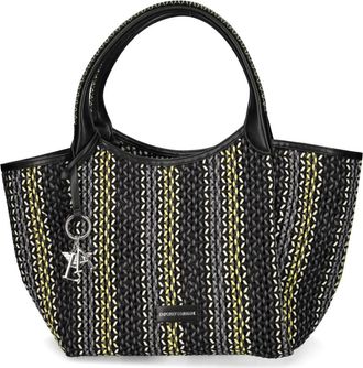Emporio Armani Polyester Katoen Jas - Dames - Shoppers - Zwart - ONE Size - Katoen - Tassen