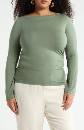Renee C Boat Neck Top in Olive at Nordstrom Rack, Size 3 X
