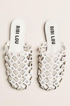 Bibi Lou Grommet Studded Mules
