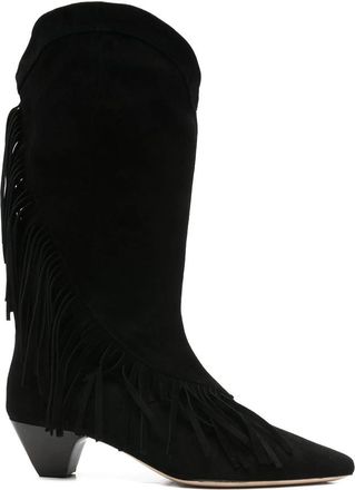 Iro Fringe-detail Pointed-toe Boots
