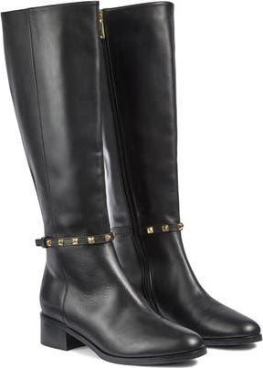 L.k. Bennett Stevie Stud Detail Knee High Boot in Black at Nordstrom Rack, Size 6Us / 36Eu