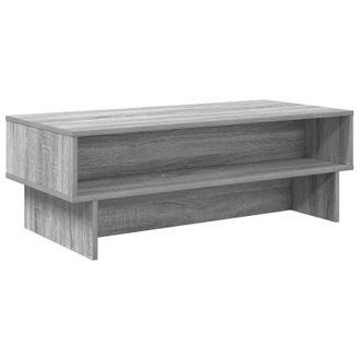 vidaXL Mesa De Caf&eacute; Gris Sonoma 100 X 46 X 35 Cm Madera De Ingenier&iacute;a Vidaxl