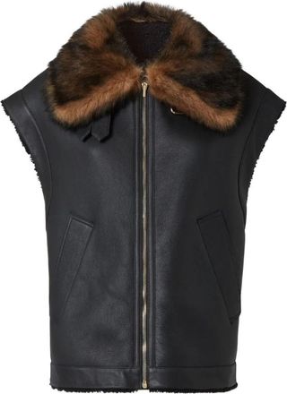 Fendi Black Leather Jacket