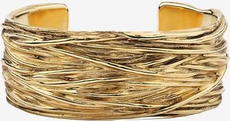 Goossens Paris Goldene texturierte Manschette Ariane