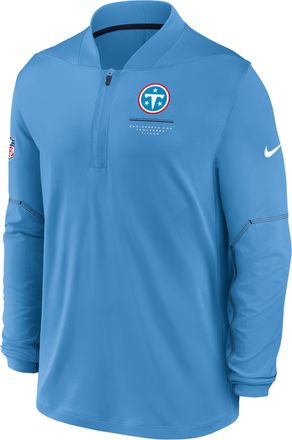 Nike Tennessee Titans Sideline Nike Mens Dri-FIT NFL 1/2-Zip Top in Blue | 03BA085K9V-EKU