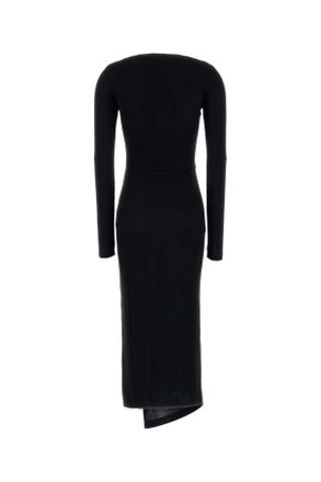 Isabel Marant Womens Black Stretch Modal Jelina Dress Exterior: Elastane Abiti