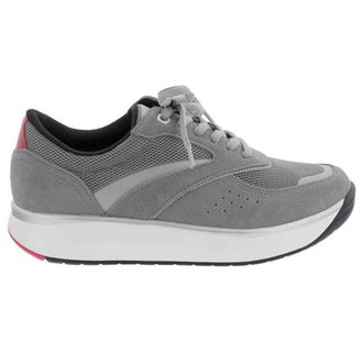 Joya Sydney II Suede Textile Womens Lace up Trainers - Grey - Size:UK 5.5