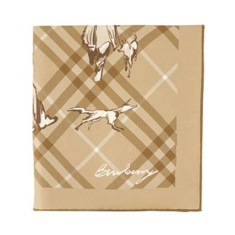 Burberry Accessoires, Dames, Beige, ONE Size, 90x 90 Sjaal