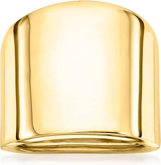 Ross-Simons Italian 14kt Yellow Gold Wide Polished Ring