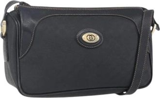 Gucci Pre-owned Cross Body Bags, female, Black, Size: ONE SIZE Pre-owned Plastic Crossbody Bag