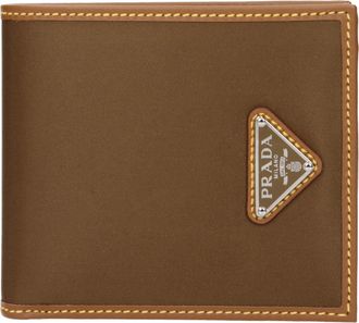 Prada Herrens Geldb&ouml;rse Stoff Braun/Kork