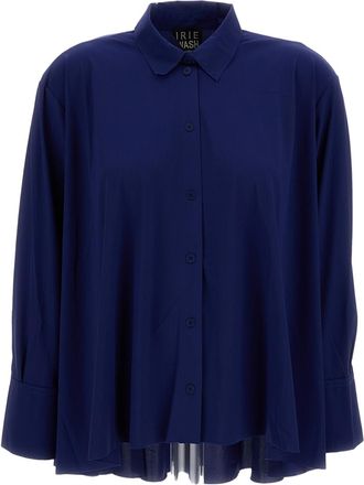 Iri&eacute; Tailored Blue Shirt With Button-Down Front