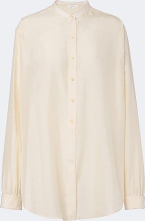 The Row Lula silk satin shirt