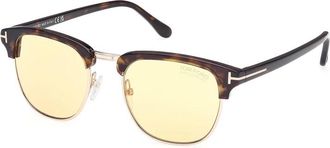 Tom Ford HENRY Amber Square Mens Sunglasses FT0248 52E 51
