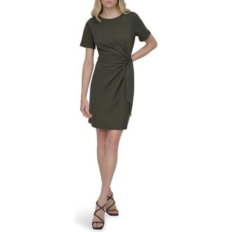DKNY Faux Wrap Dress in Fatigue at Nordstrom Rack, Size X-Large