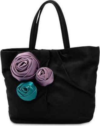Prada Pre-owned Tote Bags, female, Black, Size: ONE SIZE Pre-owned Vintage Tote