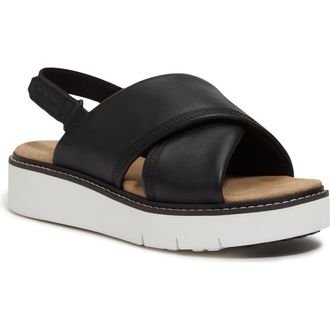 Timberland Safari Dawn Slingback Sandal in Black Full Grain at Nordstrom, Size 8.5
