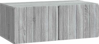 vidaXL Mueble De Tv De Pared 78,5 X 41 X 30 Cm Sonoma Gris Vidaxl