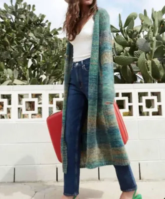 27 Miles Malibu Womens Chaplin Cardigan In Landscape